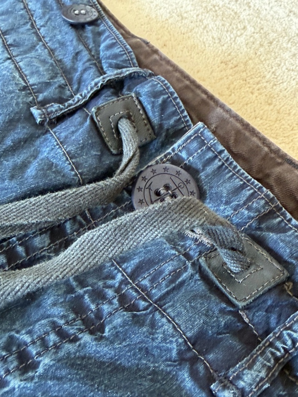 Ralph Lauren Double RL Blue Cargo Trousers - Picture 5 of 5